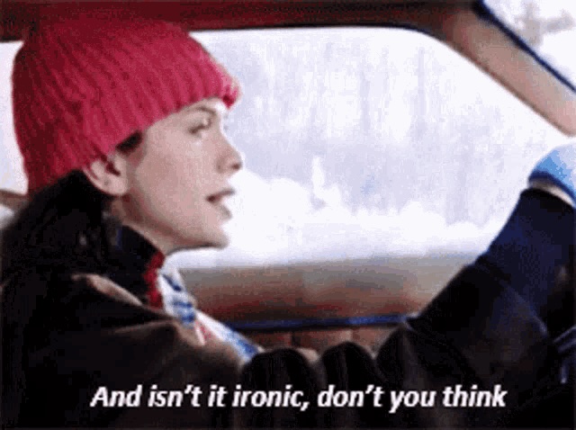 Alanis Morissette and Isn't It Ironic? Don't You Think?